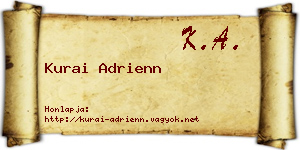 Kurai Adrienn névjegykártya