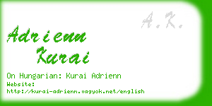 adrienn kurai business card